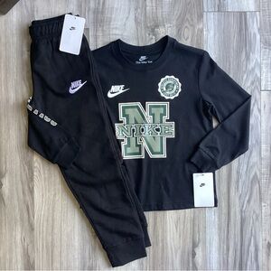 Nike boys l/s tee & Joggers outfit size 7(NWT) ~PRICE IS FIRM, NO OFFERS~